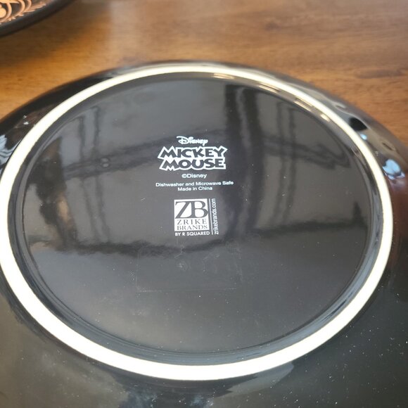 Set of 3 Disney Halloween Pumpkin Mickey Chaser/Serving Plates - NEW - Picture 5 of 5